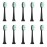 Everystep Replacement Toothbrush Heads 10 Pack Compatible with AquaSonic Black Series for Vibe Series Black Series pro, and for Duo Series pro Electric Toothbrush,Soft Balck