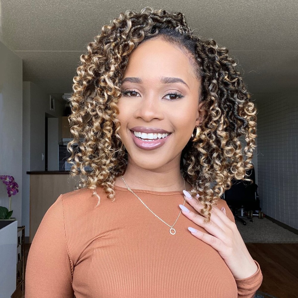 Fulcrum Goddess Locs Crochet Hair 10 Inch, 8 Packs New Faux Locs Crochet Hair for Black Women, Crochet locs with Curly Ends (10Inch (Pack of 8), T27)