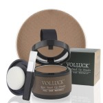 VOLLUCK Root Touch up Powder, Instant Hairline Powder for Thinning Areas and Gray Hair Coverage, Natural and Non-greasy Root Cover up for Women and Men (Brown, 0.14 Ounce)