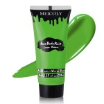 MEICOLY Light Green Face Body Paint(2.37Oz),Christmas Stocking Stuffers,Lime Green Face Paint for Halloween SFX Witch Elphaba Makeup,Camouflage Hunting Hulk Gamora,St Patrick\'s Day Accessories