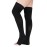 Lin Performance 15-20 mmHg Medical Compression Stockings for Women and Men Thigh High Dot-Top Open Toe Socks for Varicose Vein Swollen legs Travel Flight Pregnant(Black,XXL)
