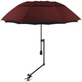 XLINGZA UPF 50+ Beach Umbrella with Adjustable Universal Clamp