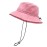 woogwin Waterproof Bucket Rain Hat with Chin Strap Quick Dry Packable Boonie Sun Hat Safari Hat UV Protection(Pink1)