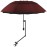 UPF 50+ Beach Umbrella with Adjustable Universal Clamp