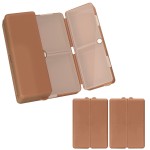 FYY Daily Pill Organizer,2 Pcs 7 Compartments Portable Pill Case Travel Pill Organizer,[Folding Design] Pill Box for Purse Pocket to Hold Vitamins,Cod Liver Oil,Supplements and Medication-Brown
