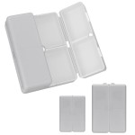 FYY 2 Pcs Daily Pill Organizer, 7 Compartments Portable Pill Case Travel Pill Organizer,[Folding Design] Pill Box for Purse Pocket to Hold Vitamins,Cod Liver Oil,Supplements and Medication-Grey