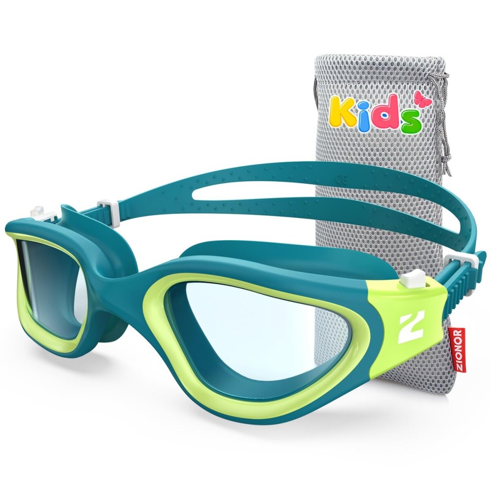 ZIONOR Kids Swim Goggles, G1MINI SE Anti-Fog Swimming Goggles for Kid Child 6-14