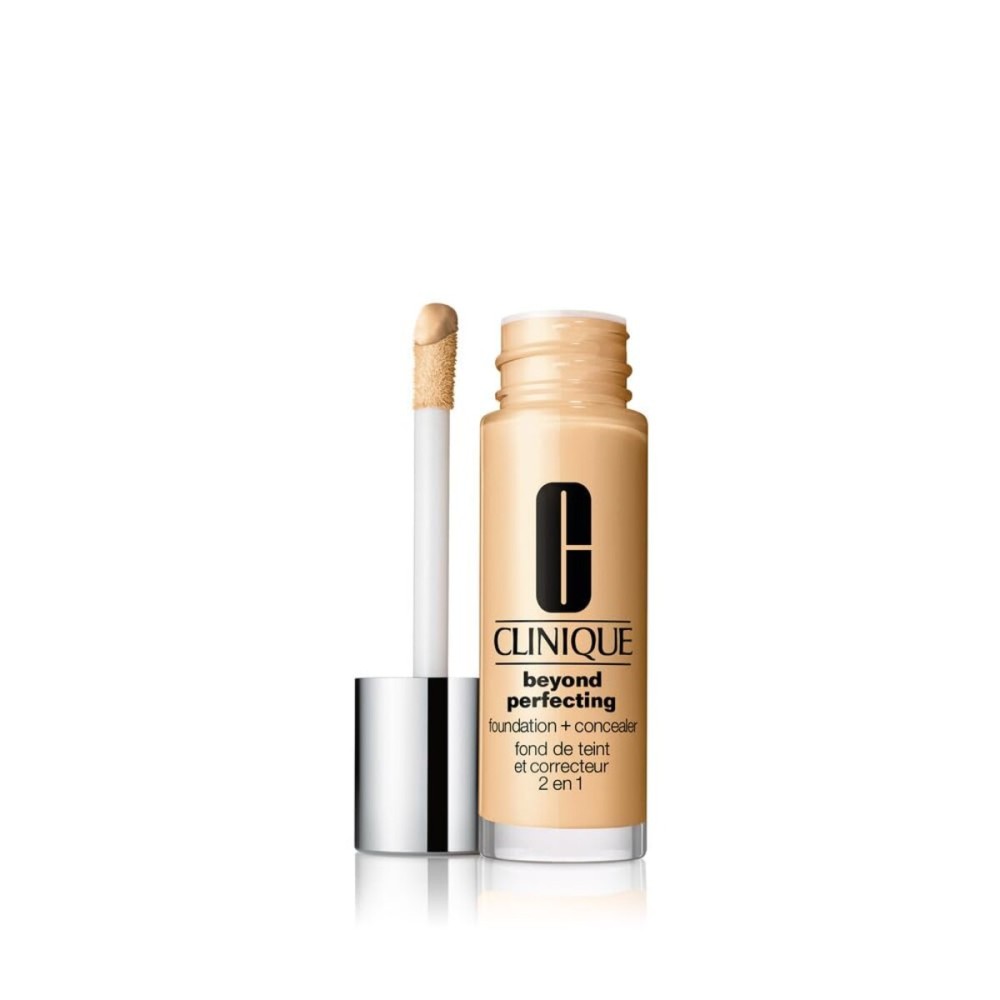 Clinique Beyond Perfecting Lightweight Liquid Foundation + Concealer For Dry Combination to Oily Skin Types | Full Coverage + Natural Matte Finish, Meringue, 1 Fl Oz