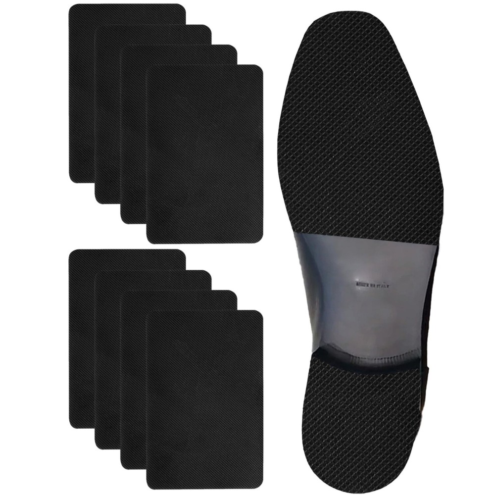 CZBYXA12 Black Shoe Sole Protector,Anti Slip Shoe Grips on Bottom of Shoes - Bottom Protector - Sole Guard - Non-Slip Shoe Pads for High Heels(6x4 Black-4Pairs)