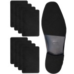 CZBYXA12 Black Shoe Sole Protector,Anti Slip Shoe Grips on Bottom of Shoes - Bottom Protector - Sole Guard - Non-Slip Shoe Pads for High Heels(6x4 Black-4Pairs)