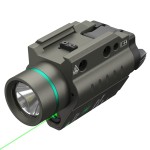 Feyachi LF-58 Green Laser Tactical Light Combo 200 Lumen LED Flashlight Laser with Picatinny Rail Mount for Pistol Handgun Rifle(Nickel)