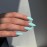 Mint Green Press on Nails Medium Stiletto Almond,KQueenest Glossy Acrylic Nails Kit Reusable Fake Nails Feature Protective UV Coating for Women Nail Art Manicure in 24 Pcs