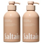Saltair Body Wash, Santal Bloom 2-Pack. Moisturizing Body Cleanser with Monoi Oil and Cupuacu Butter. Luxury Shower Gel for Women. Vegan, Cruelty-Free Paraben Free. 2x 17oz Pump Bottles