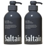 Saltair Body Wash, Black Tide 2-Pack. Moisturizing Body Cleanser with Monoi Oil and Cupuacu Butter. Luxury Shower Gel for Women and Men. Vegan, Cruelty-Free, Paraben-Free. 2x 17oz Pump Bottles