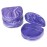 Practicon Marble Retainer Cases, Orthodontic Aligner Case, Mouth Guard Holder (3 Pack) (Purple)