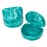 Practicon Marble Retainer Cases, Orthodontic Aligner Case, Mouth Guard Holder (3 Pack) (Teal)