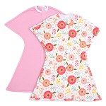 SleepingBaby Zipadee-Zip Transition Swaddle - Cozy Baby Swaddle Blanket with Zipper Convenience - Roomy Wearable Blanket for Easy Diaper Changes - Pink Poppy, X-Small (3-6 Month) - 2 Pack