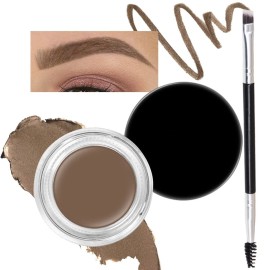 evpct Taupe Eyebrow Powder Pomade Gel Shaper Makeup Kit with Dual-ended Brush, Eyebrow Stencil Kit for Women Shaping, Eye Brow Pomade Stencil Shaper Tinting kits for Women, Long Lasting Waterproof