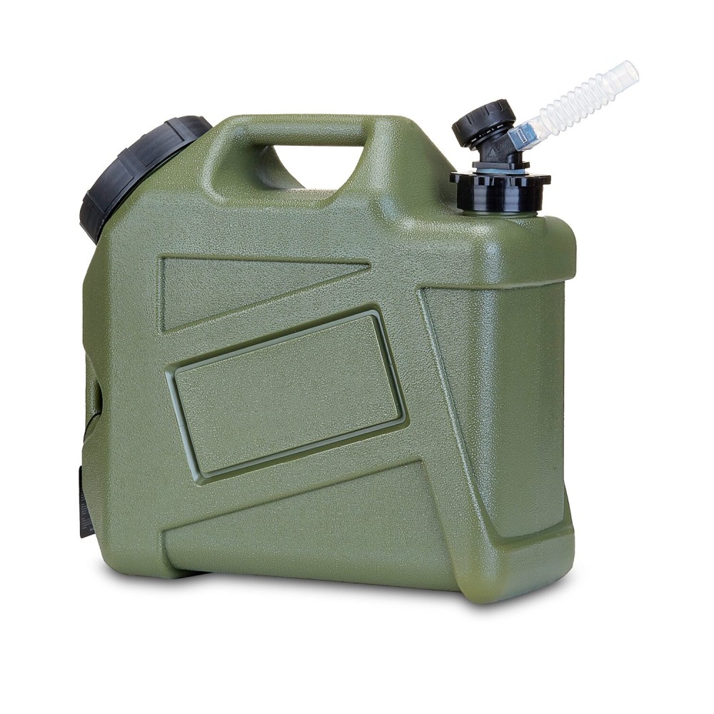 UPWOIGH Camping Water Container, 2.6 Gallon Small(13.1x12x5.3in) Water Containers Jug, Truly No Leakage Water Storage, Green Water Tank,BPA Free Portable Emergency Water Can for Camping, Hiking