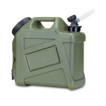 UPWOIGH Camping Water Container, 2.6 Gallon Small(13.1x12x5.3in) Water Containers Jug, Truly No Leakage Water Storage, Green Water Tank,BPA Free Portable Emergency Water Can for Camping, Hiking