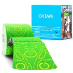 OK TAPE PRO Kinesiology Tape Uncut Roll, Elastic Physical Therapy Athletic Tape for Pain Relief, Muscle Support, Kinetic Tape, Water Resistant, 2in X 16.4ft -Green