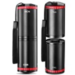 Zannaki Metal Travel Pill Organizer, Portable EDC Arthritis Friendly Weekly Pill Box, Large Pill Case Container, BPA Free 7 Day Daily Medicine Organizer Holder for Vitamin, Fish Oil, Supplement