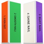 Maryton Professional Nail Buffer Block - Ultimate Shine Nail Buffing Block with 4 Way Buffing Methods, Smooth & Buff & Shine All-in-one Buffer for Optimum Natural Nail Care, 2 Count