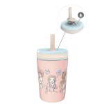 Zak Designs Disney Princess Kelso Toddler Cups For Travel or At Home, 12oz Vacuum Insulated Stainless Steel Sippy Cup With Leak-Proof Design For Kids (Ariel, Belle, Cinderella, Mulan, Tiana)