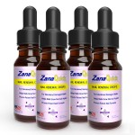 ZanaQuick Toenail Treatment Drops - 4 Pack Extra Strength Nail Repair Solution for Toe Nails & Fingernails - Powerful Nail Care Renewal & Recovery Liquid for Thick, Damaged & Discolored Nails Remedy