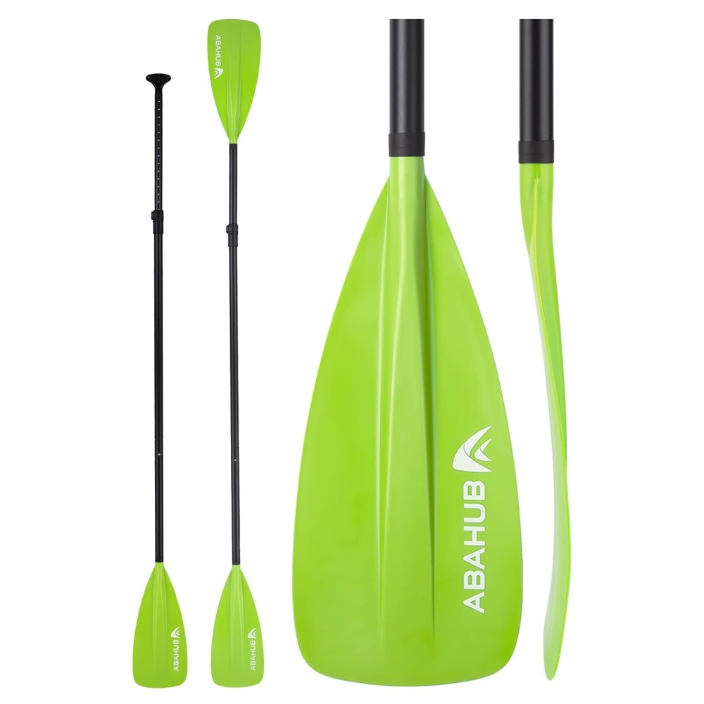 Abahub SUP Paddles - 4 Piece Adjustable Stand up Paddle - Lightweight Oar for Paddleboard, Aluminum Alloy PU Coated Shaft 68 - 86, Black Plastic Nylon Blade