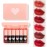 Miniling 6 Colors Lip Tint Stain SetKorean Gloss Plumping Mini Liquid LipstickMulti-use and Cheek TintLong lasting Non-Stick Cup Waterproof, High Pigment, Vivid Color, Makeup, 1.0 Count