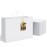 MESHA White Large Paper Bags 16x6x12 Inch 100 Pack Kraft Shopping Gift Bags with Handles Bulk for Small Business, Party, Recycled