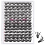 280 Pcs Individual Lashes 30D+40D Mixed Lash Clusters 14 Rows Cluster Lashes that Look Like Eyelash Extensions DIY Lash Extension Self Application At Home (30+40-C-12)