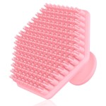 VWMYQ Silicone Face Scrubber for Men, Gentle Exfoliator Pad & Massager, Facial Cleansing Brush Silicone Face Wash Brush Removes Dead & Dry SkinPink
