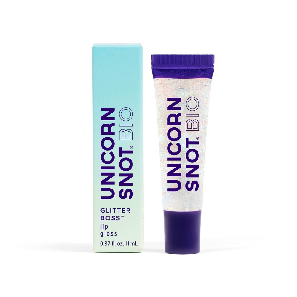 UNICORN SNOT Plant-Based Glitter Lip Gloss | Sparkly & Shimmer Lips for Christmas Glitter Makeup | Stocking Stuffers for Holiday Gift | Vegan & Cruelty Free 0.37 fl oz (BIO Galaxy)