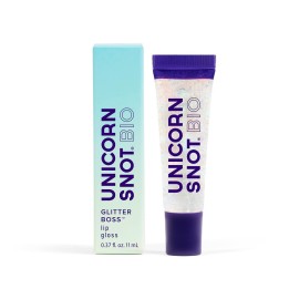 UNICORN SNOT Plant-Based Glitter Lip Gloss | Sparkly & Shimmer Lips for Christmas Glitter Makeup | Stocking Stuffers for Holiday Gift | Vegan & Cruelty Free 0.37 fl oz (BIO Galaxy)