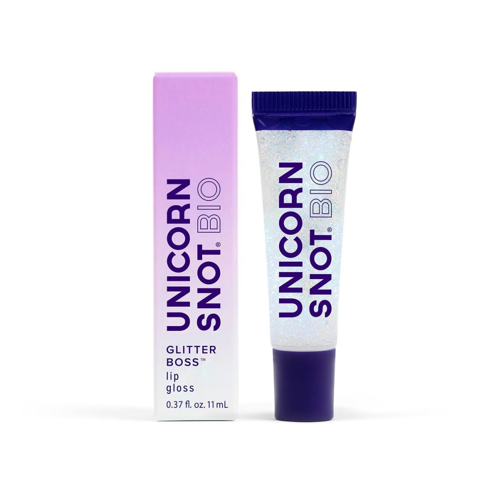 UNICORN SNOT Lip Gloss, Long-Lasting Sparkly Lip Shine, Vegan & Cruelty Free, Non-Sticky Formula, Lip Gloss for Festivals and Rave Makeup, Clear (Cosmos)