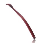 ITCHY-BAN Oversized Wooden Back Scratcher: 18\'\' Extended Curved Handle for Better Reach, Handcrafted to Perfection, Instant Itch Relief, Gentle on Skin Leave No Scratch Marks (Brown)