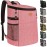 Camping Cooler Backpack 30 Cans, Soft Backpack Coolers Insulated Leak Proof Travel Cooler Bag Waterproof Lunch Picnic Beach Work Trip Thermal Drink Beverage Beer Bag Coral Red