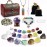 Crystals and Healing Stones Set, Chakra Crystal Kit, 28 Pcs Real Crystals for Beginners Rocks Gem Stones Energy Meditation Natural Reiki Spiritual Balancing Mindful Souls, Crystals Set Gifts for Women
