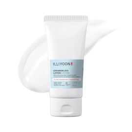 Illiyoon Ceramide Ato Lotion | Lightweight Moisturizer for Dry & Sensitive Skin, Barrier Repair for Face and Body, Mild for Babies, Vegan Certified, Korean Skincare, 2.29 fl.oz.