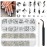 qiipii 4080Pcs Silver Clear Nail Rhinestones Multi Shapes Flatback Crystal White Gems +Round Beads K9 Glass Stones Diamonds Jewels Nail Art Charms Supplies for Nails Faces Eyes Makeup DIY Crafts Phone
