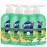 Germ-X Antibacterial Hand Soap, 12 Oz (Pack 4), Moisturizing Liquid Hand Wash for Kitchen or Bathroom, pH Balanced & Dermatologist Tested, Crisp Pear & Summer Melon Scent, Pump Bottle