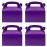 Oletx 30-Pack Dark Purple Party Favor Treat Boxes, Goodie Boxes, Gable Paper Gift Boxes with Handles. Perfect for Purple Birthday Party Baby Shower Decoration Supplies