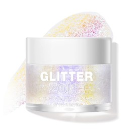 LANGMANNI Holographic Body Glitter Gel for Body, Face, Hair and Lip.Color Changing Glitter Gel Under Light. Vegan & Cruelty Free-1.35 oz (3 Neon Violet)