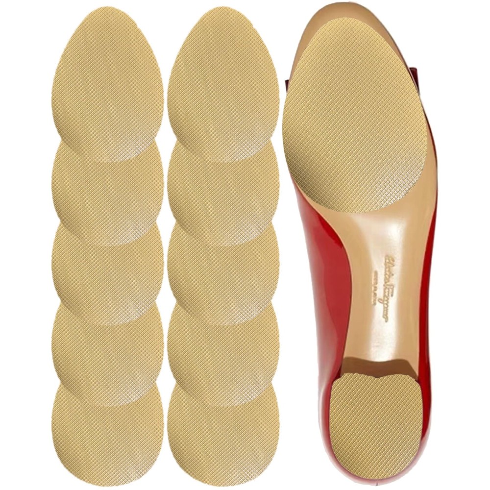 CZBYXA12 Non-Slip Sole Pads for Shoes | Anti-Slip Grips for Shoe Bottom Repair, Protection & Traction | Yellow Shoe Sole Protectors for Slippery Floors(Yellow, 3.5x2.5 MF 10Pcs)