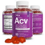 Essential Elements Apple Cider Vinegar Gummies from The Mother - 60 Count (3 Pack)