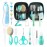 Baby Grooming Kit, Electric Safety Nail Trimmer Baby Nursery KitInfant Safety Care Set with Hair Brush Comb Nail Clipper Nasal Aspirator,Baby Essentials Kit for Newborn Girls Boys (20 Pc Green Kit)