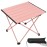 Grope Portable Beach Table for Sand with Aluminum Table Top, Folding Camping Table Easy to Carry, Prefect for Outdoor, Picnic, BBQ, Cooking, Festival, Beach, Home (Pink-S)