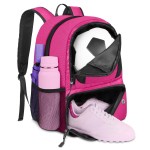 YOREPEK Soccer Backpack, Lightweight Soccer Bag with Ball Holder for Mens Womens, Water resistant Sport Equipment Bags Fit Basketball Volleyball Football Accessories to Match Training